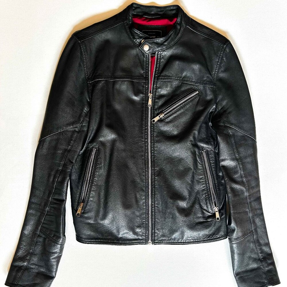 Topman Genuine Leather Jacket Size Small